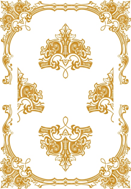 Goldene Vektorgrafiken Linie Hintergrundmuster Design