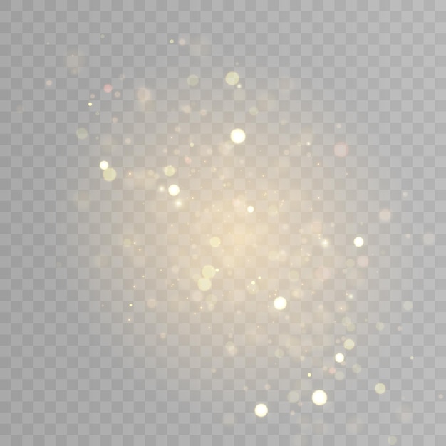 Goldene Weihnachtslichter Hell leuchtender Bokeh-Hintergrund Abstrakt hebt weiches, warmes Bokeh-Glühen hervor