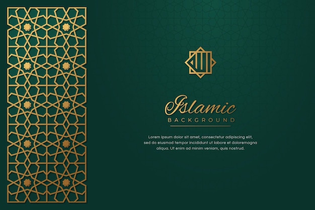 Goldene ziergrenze des islamischen arabischen stils