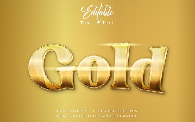 goldener luxus editierbarer texteffekt goldener textstil