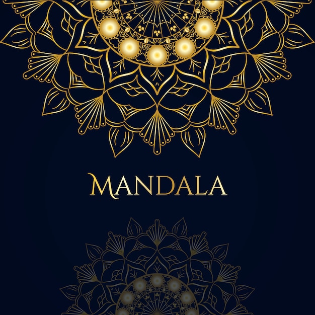 Goldener mandala artwork background