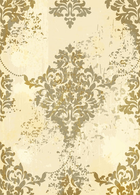 Goldener Musterhintergrund Rococo