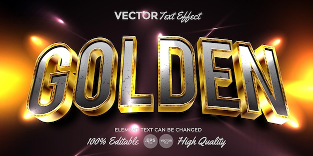 Goldener Text-Effekt