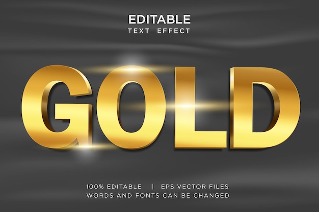 Goldener Text-Effekt