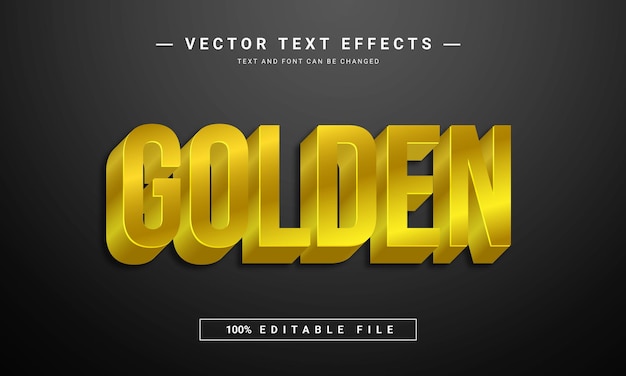 Goldener text goldtexteffekt