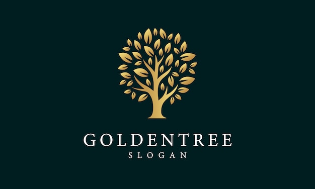 Goldenes Baum-Logo