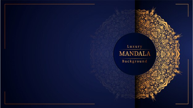 Goldenes luxus-mandala