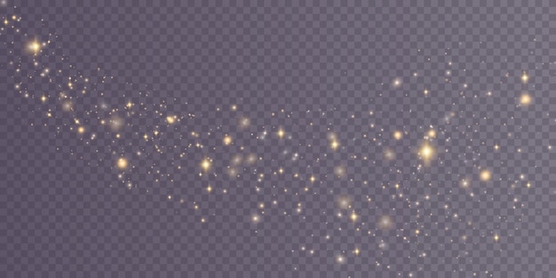 Goldenes staublicht png bokeh licht lichter effekt hintergrund weihnachten leuchtender staubhintergrund weihnachten leuchtendes licht bokeh konfetti und funkelnde overlay-textur für ihr design