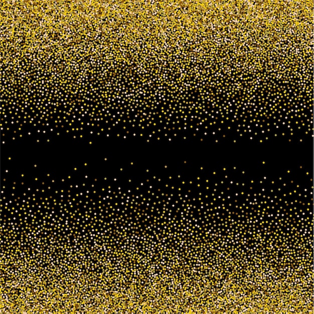 Goldglitzernde textur. vektorglitter goldener hintergrund