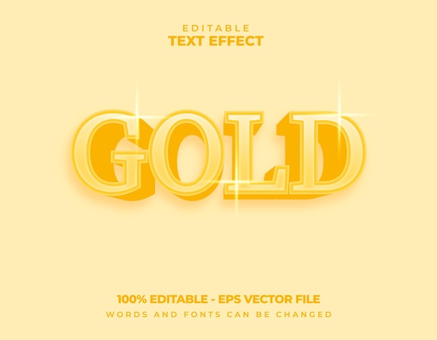 Goldschrifttext-Effekt