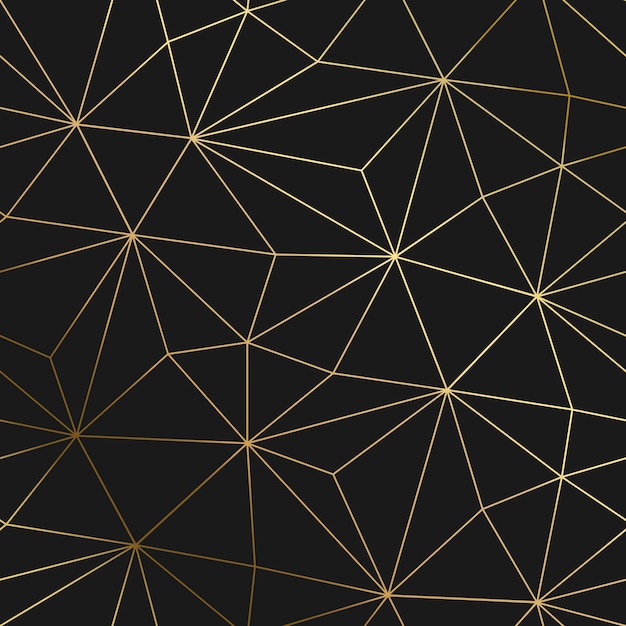 Goldschwarzer Hintergrund mit luxuriösem geometrischem Texturmuster