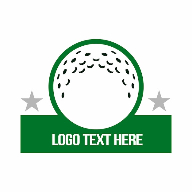 Vektor golf-emblem-logo-design-vektor-illustration