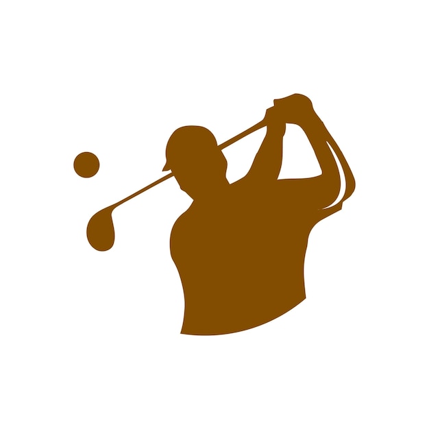 Vektor golf-logo-schwung sh