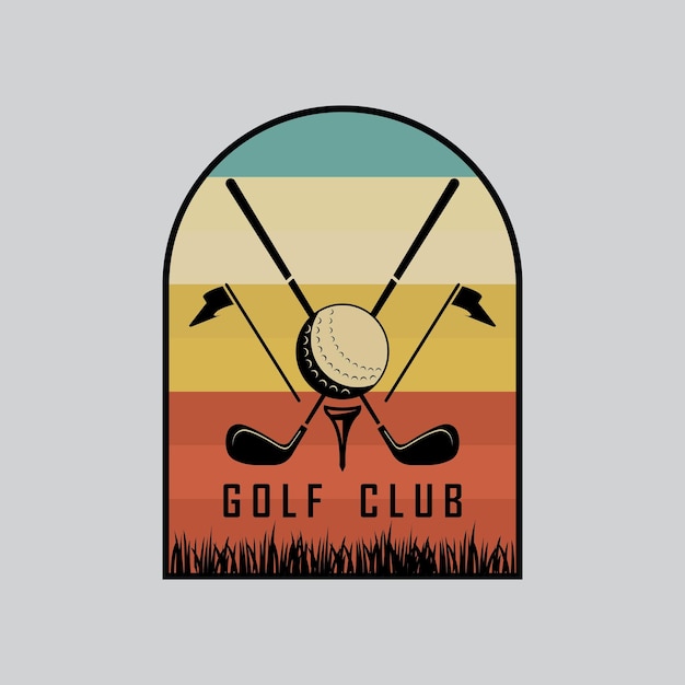 Golf-Logo und Vektor mit Slogan-Vorlage