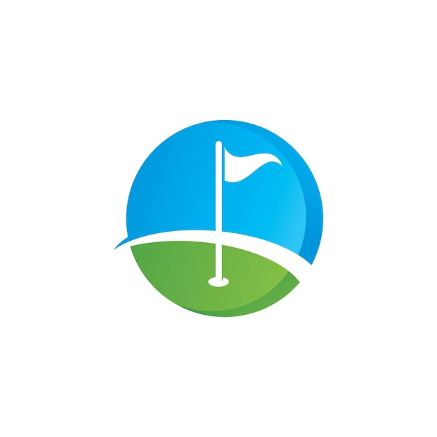 Golf-logo-vektor-symbol stock illustration