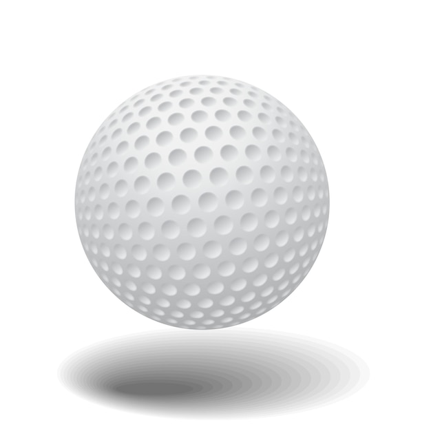 Golfball isoliert Sport d Illustrationsvektor