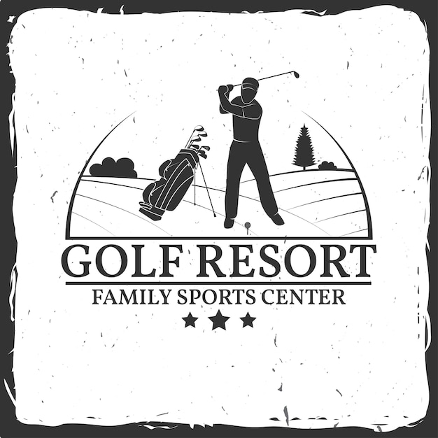 Golfresort-konzept