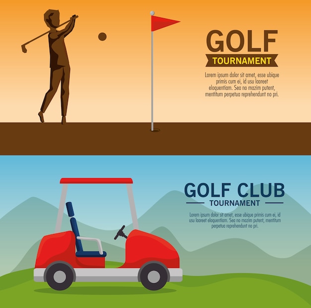 Golfturnier poster