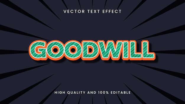 Goodwill-texteffekt