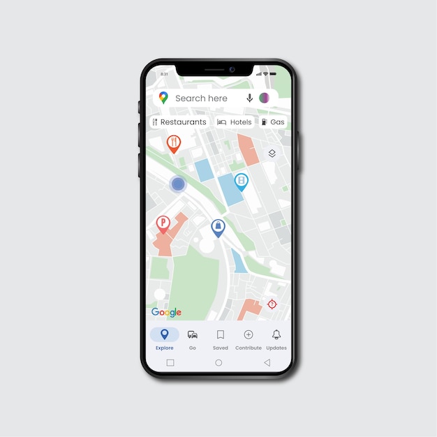 Google-Kartenvektor