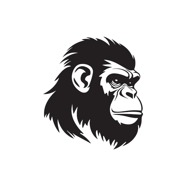 Gorilla-Happy-Logo-Vektor