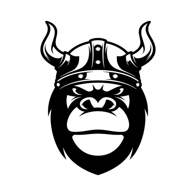 Gorilla-viking-umriss