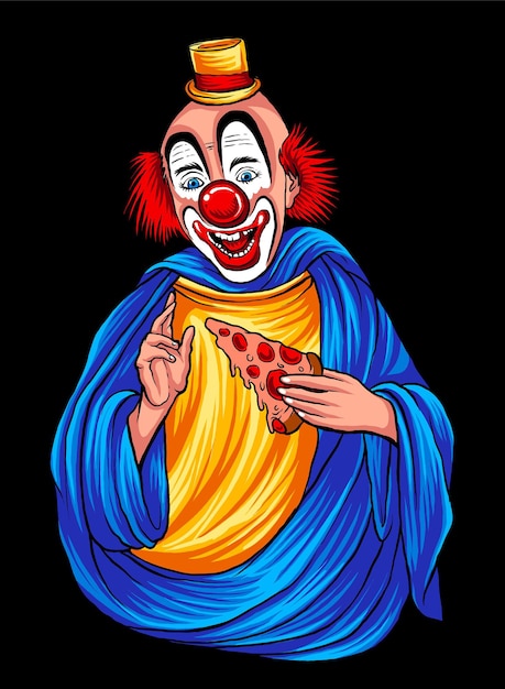 Gott clown glückliche illustration vector