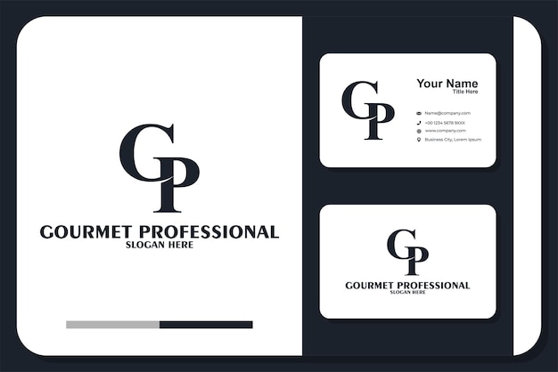 Gp gourmet logodesign und visitenkarte