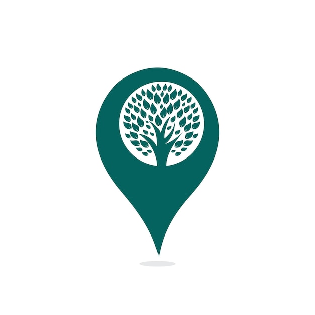 Gps-garten-vektor-logo-design