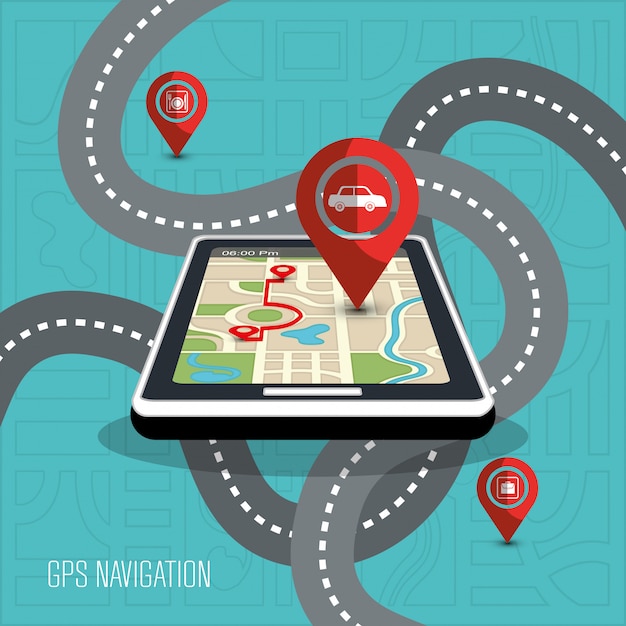 GPS-Navigationsdesign
