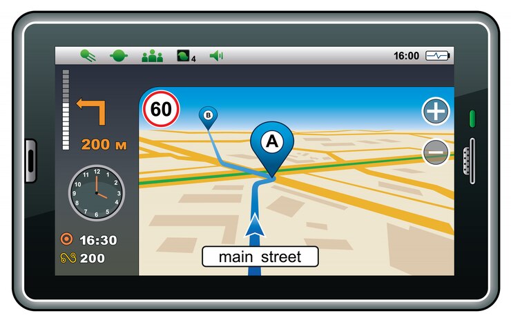 Vektor gps-navigator.