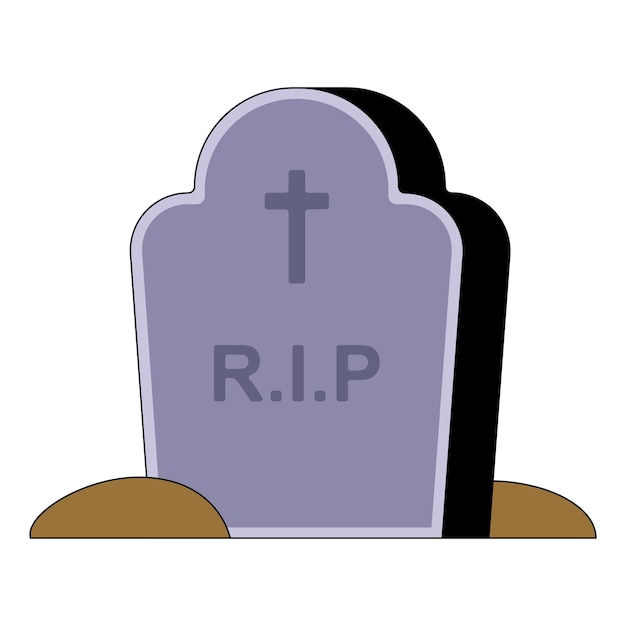 Grabstein-RIP-Vektor für Halloween-Event