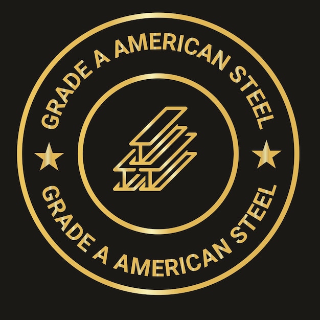 Grade a american steel logo-design