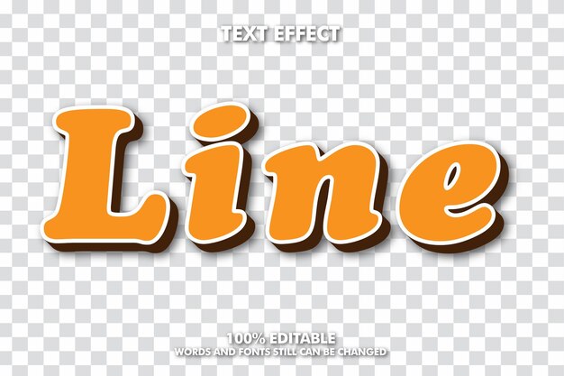 Gradient bearbeitbarer Texteffekt bearbeitbarer transparenter Hintergrund