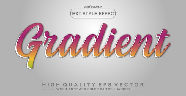 Gradient bearbeitbarer Textstileffekt