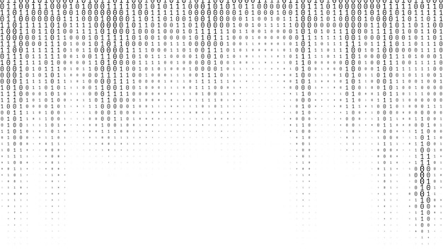 Vektor gradient binärcode ziffern hintergrund