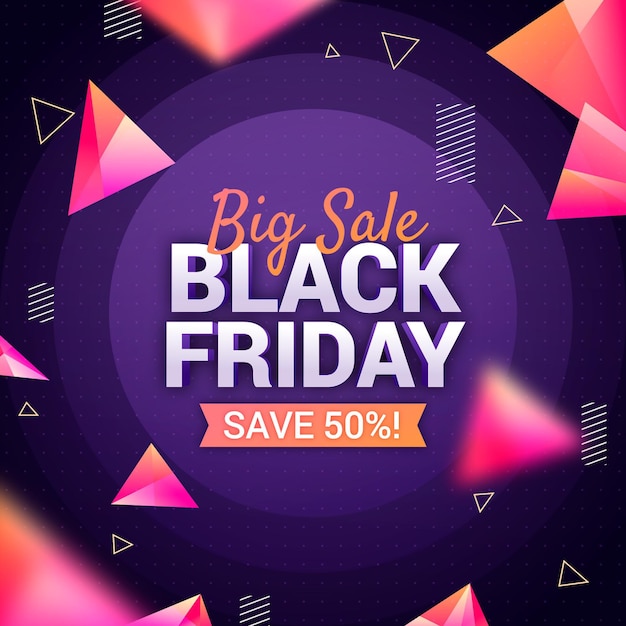 Gradient black friday event