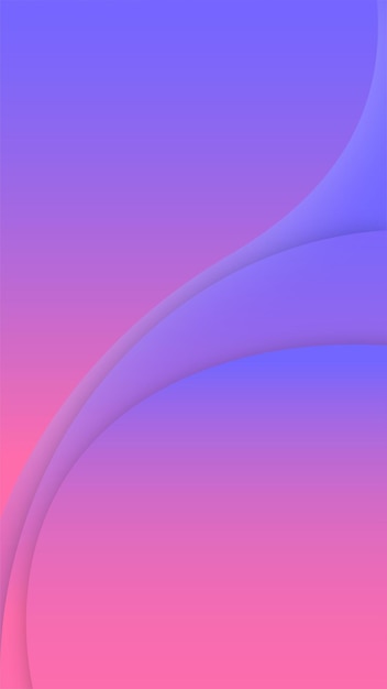 Gradient blue pink mobile hintergrund mit welleneffekten