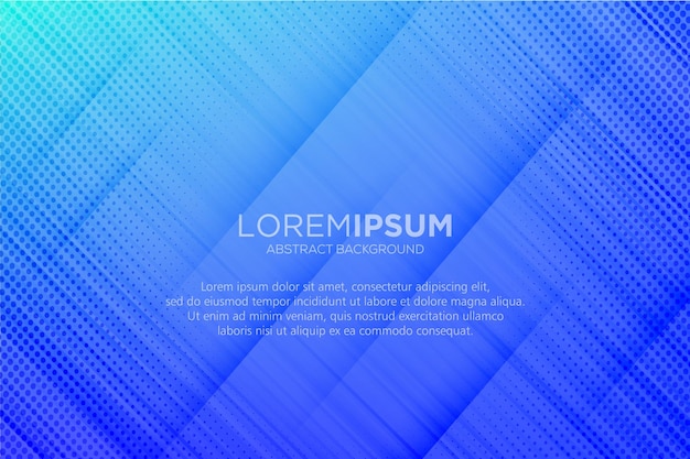 Gradient dynamische blaue linien website-hintergrund free vector