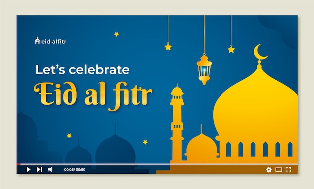 Gradient eid al-fitr youtube-thumbnail