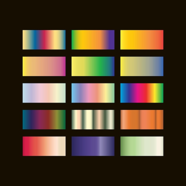 Gradient-Farbsatzelement-Satz