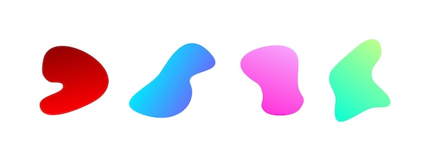 Gradient flüssige Blob-Formen