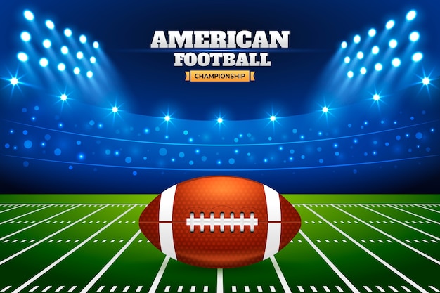 Gradient-Hintergrund der American Football Championship