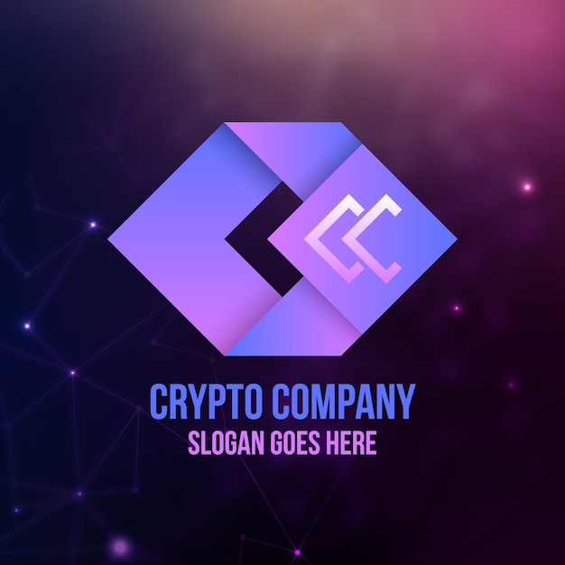 Gradient-Krypto-Logo-Vorlage