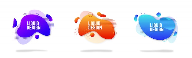 Vektor gradient liquid design