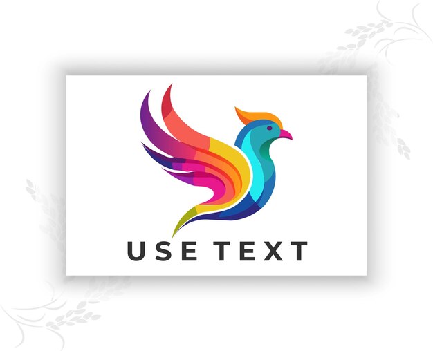 Gradient-Logo-Design für den Kolibri