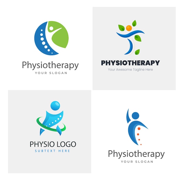 Gradient-Logo-Sammlung für Physiotherapie