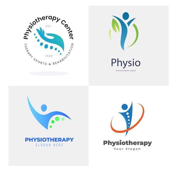 Gradient-Logo-Sammlung für Physiotherapie