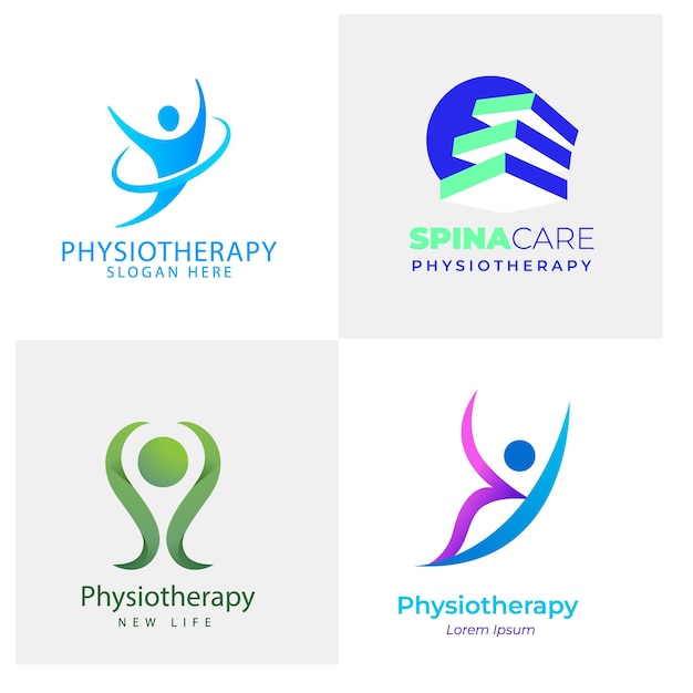 Gradient-Logo-Sammlung für Physiotherapie