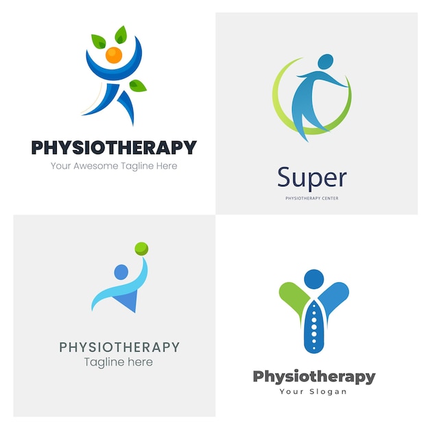 Gradient-Logo-Sammlung für Physiotherapie